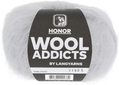 Lang Yarns Wooladdicts Honor kleur lichtgrijs - 1084.0003 wol garen - haken - breien - breipakket - haakpakket- 50 gram per bol - Lang Yarns - pendikte 5.5 tot 6 - alpaca merino mix - volle m