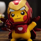 Pokemon Pikachu Actie Figuur - Iron man Marvel Avengers - Speelfiguur