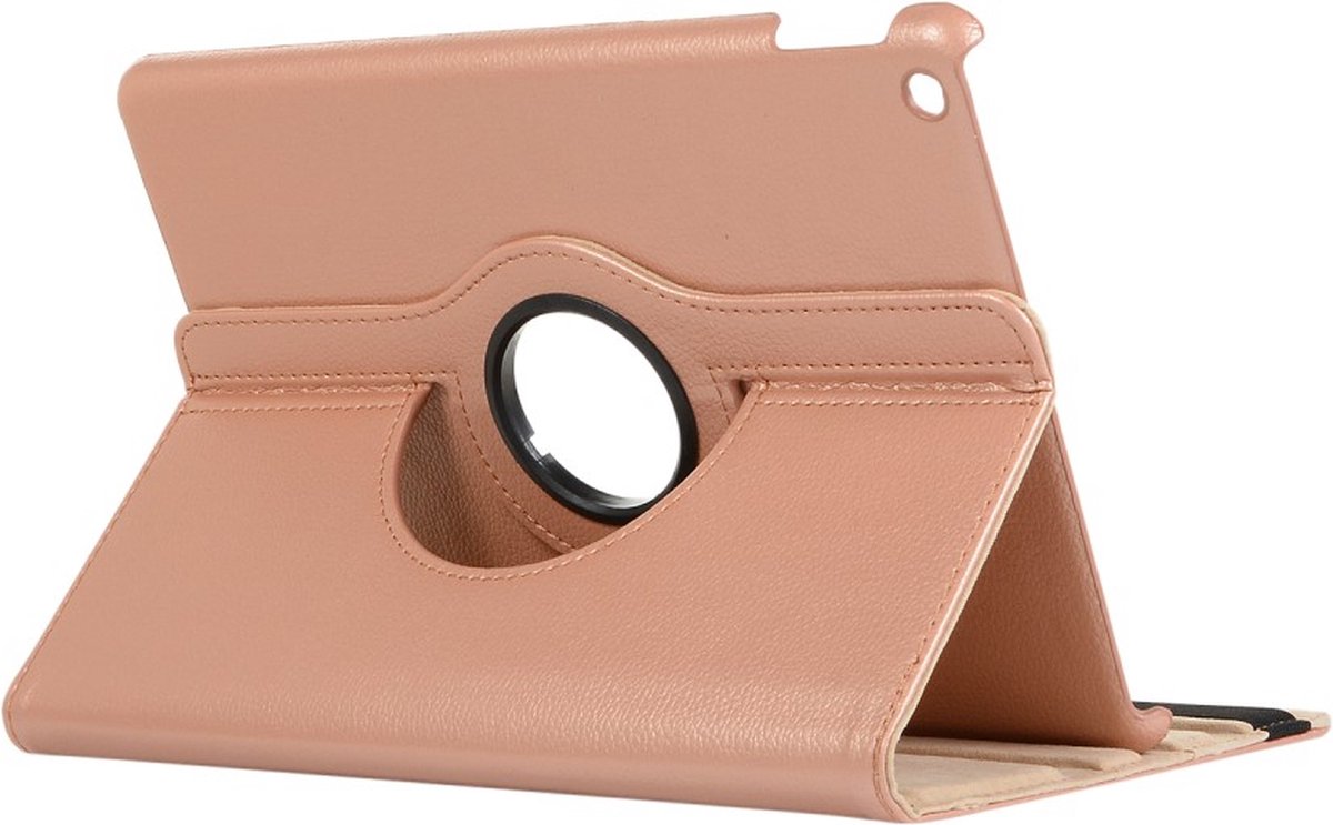 Arara Hoes Geschikt voor iPad 20212020/2019 - 10.2 inch - 9e/8e/7e generatie hoes - draaibaar - bookcase - Rosegoud