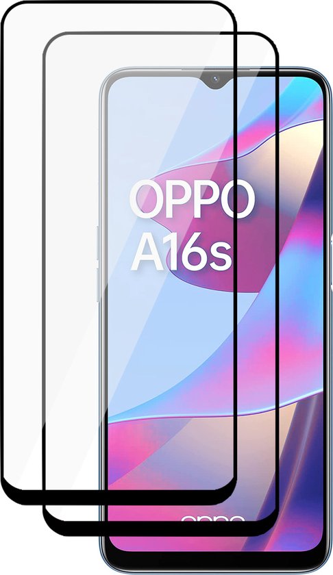 2x Screenprotector geschikt voor Oppo A16 Full - Beschermglas Screen Protector Glas