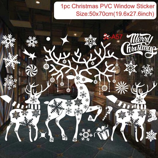 Raamstickers Kerst? Herbruikbare Kerst Raamdecoratie v.a. 3 Raamstickers Kerst? Herbruikbare Kerst Raamdecoratie v.a. 3