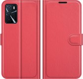 Book Case - Oppo A16 / A54s Hoesje - Rood