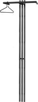 Spinder Design Senza 5 Wandkapstok met 2 haken 65x28x190 cm - Zwart