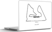 Laptop sticker - 17.3 inch - Formule 1 - Bahrein - Circuit