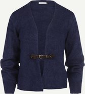 Steppin' Out Herfst/Winter 2021 Trui Jamila Cardigan Vrouwen - Regular Fit - Wol - Blauw (L)