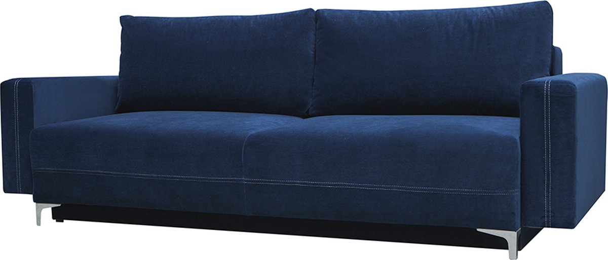 Uitklapbare Sofa-Bed Voor De Woonkamer, Bank Met Opbergruimte Gestoffeerde Zetel Met Slaapfunctie Slaapbank Hook Donkergrijs Zwart