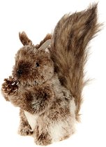 Viv! Home Luxuries Kerst - eekhoorn - decoratiebeeld - bruin - 29cm