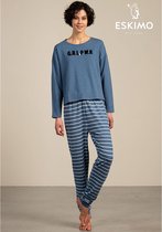 Eskimo pyjama dames - blauw - Pepper - maat L