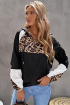 Blouse Jack Dames - Luipaard Zwart - Maat XL