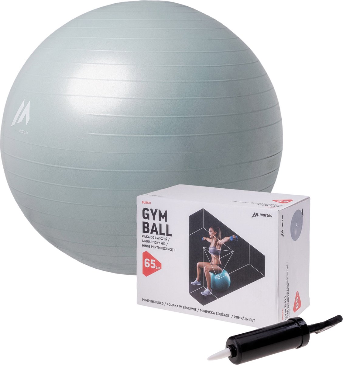 Gymball - Anti Burst - Including Pump - Petrol - Tunturi New Fitness B.V.