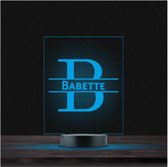 Led Lamp Met Naam - RGB 7 Kleuren - Babette