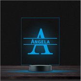 Led Lamp Met Naam - RGB 7 Kleuren - Angela