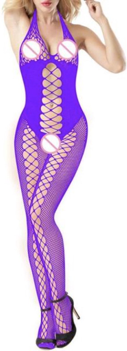 Paarse Bodystocking Triana