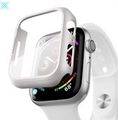 MY PROTECT - Hoesje Geschikt Voor Apple Watch 42mm - Bescherm Case & Screenprotector In 1 - Wit