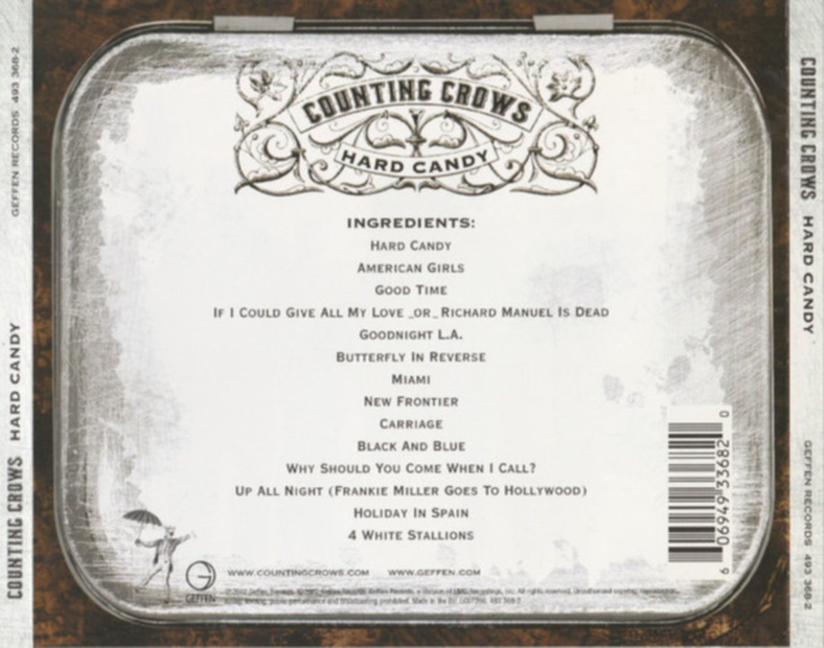 Hard Candy, Counting Crows CD (album) Muziek bol.