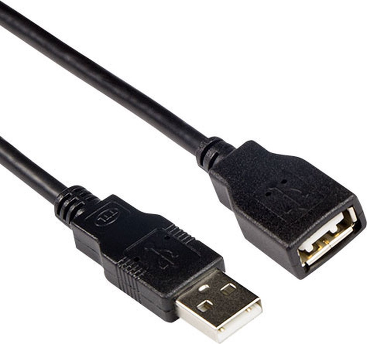 ACT SB0036 2.0 USB-A Male/USB-A Female | Zwart | 3 meter