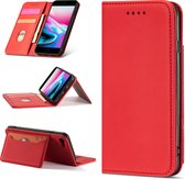 Apple iPhone 8 PU Leren Bookcase | iPhone 7 | iPhone SE2020 | Telefoonhoesje | Pasjeshouder | Rood