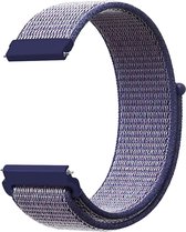 Bracelet de Montre Connectée Velcro Nylon YONO - 20mm - Bleu Foncé