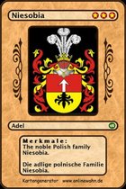 The noble Polish family Niesobia. Die adlige polnische Familie Niesobia.