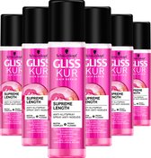 Gliss Kur Supreme Length Anti-Klit Spray 6x 200 ml - Voordeelverpakking
