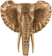 J-Line Olifant Hangend Poly Antiek Goud