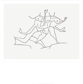 Paul Klee Animaux en Fuite Kunstdruk 60x50cm