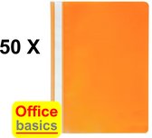 50 x Snelhechtmap Office Basics - A4 - PP - oranje