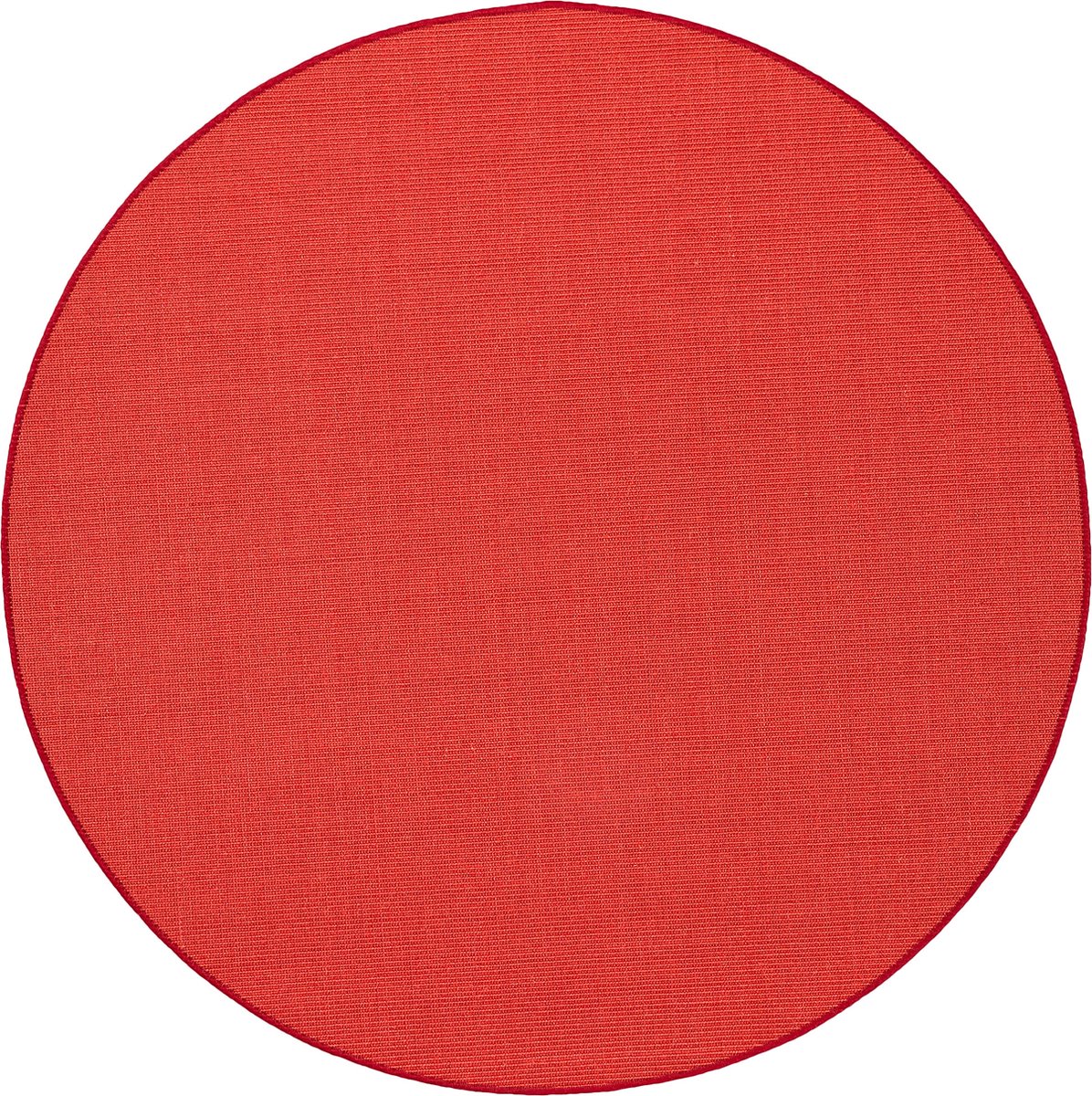 Snapstyle Vloerkleed Sisal Natuur Rond Rood