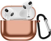 Cazy Apple AirPods 3 Hoesje - Premium TPU Case - Rose Goud