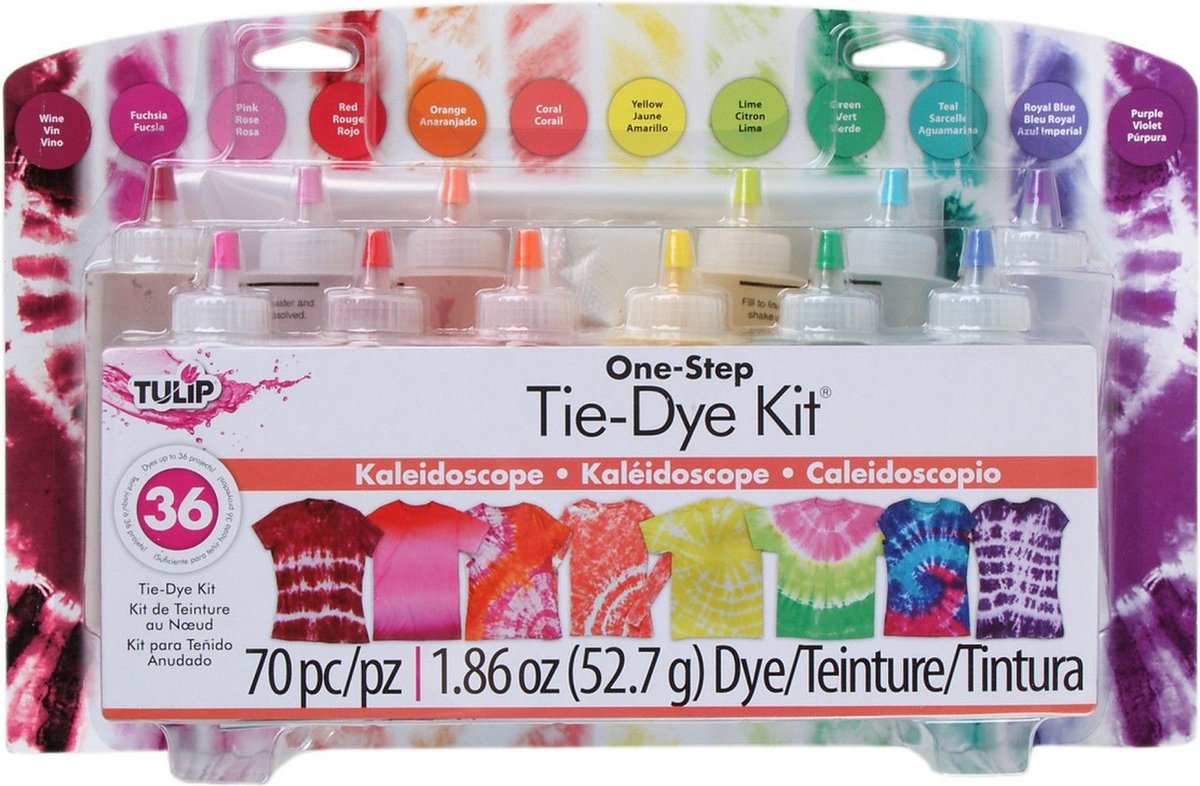 Tulip one-step tie dye • Two-minute tie dye kit Berry blast
