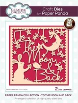 Paper panda Stans - To the moon and back - 11.4x11.4cm - 2 stuks