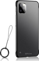 DrPhone IH7 telefoonhoesje - TPU + Hard PC case – Krasbestendig – Geschikt voor IPhone 13 Pro Max - Zwart