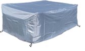 COVER UP HOC - Diamond hoes tuinmeubelen - 242x162x100 cm - tuinset beschermhoes waterdicht met Stormbanden, Trekkoord en Afwaterings HOCCIE - Zilvergrijze hoes tuinmeubel - Loungesethoes - Tuinmeubelhoes - Tuinsethoes