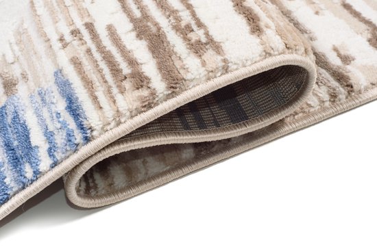 Tapiso Asthane Tapis Beige Blauw Chambre Salon Tapis Taille - 160x220