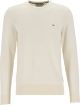 Calvin Klein superior wool crew neck sweater - heren pullover O-hals - wit -  Maat: L