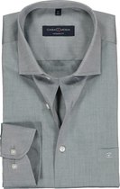 CASA MODA modern fit overhemd - mouwlengte 7 - grijs - Strijkvriendelijk - Boordmaat: 42