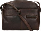 Spikes & Sparrow Crossbodytas Bronco Leer - bruin