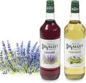 Bigallet sodamaker limonadesiroop voordeelpakket Lavendel & Verbena - 2 x 100 cl