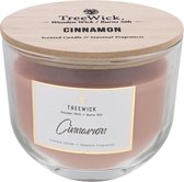 Treewick - Geurkaars - Cinnamon - 12.5 x 8.8 x 10.6 cm - 50 branduren