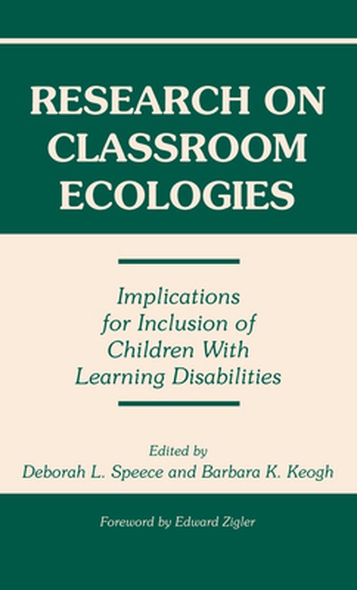 Research on Classroom Ecologies - cover