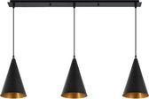 ANTONIO Hanglamp E27 3x Zwart