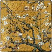 Goebel® - Vincent Van Gogh | Decoratieve Schaal "Amandelboom goud" | Porselein, 12cm, met echt goud