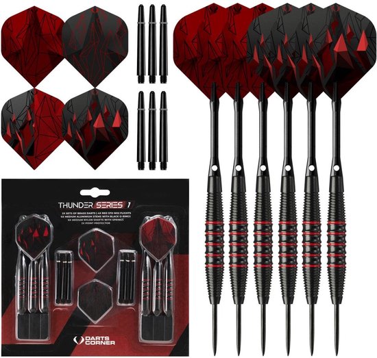 Darts Corner Astrofire Darts - Knurled Steel Tip Dart Set - 28 gram — afbeelding 5