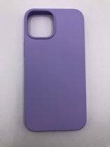 Hoogwaardige Siliconen back cover case - Geschikt voor iPhone 13 Mini - Premium Kwaliteit TPU hoesje Lila (Violet) - (Past Alleen iPhone 13 Mini)