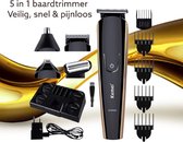 Kemei KM-526 - Baardtrimmer - Professionele Baardtrimmer - Smart Tondeuse - 5 in 1 baardtrimmer BLACK FRIDAY