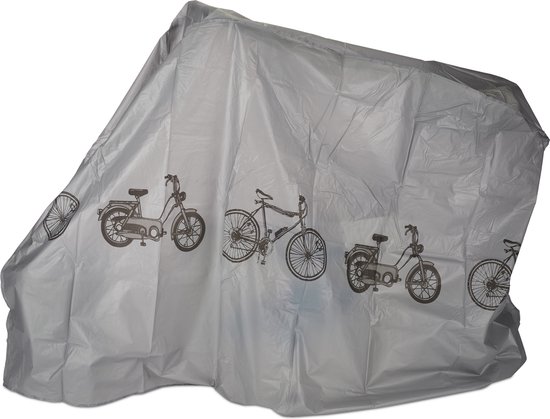 Relaxdays fietshoes - beschermhoes fiets - weerbestendig - 220 x 115 cm -  polyethyleen... | bol.com