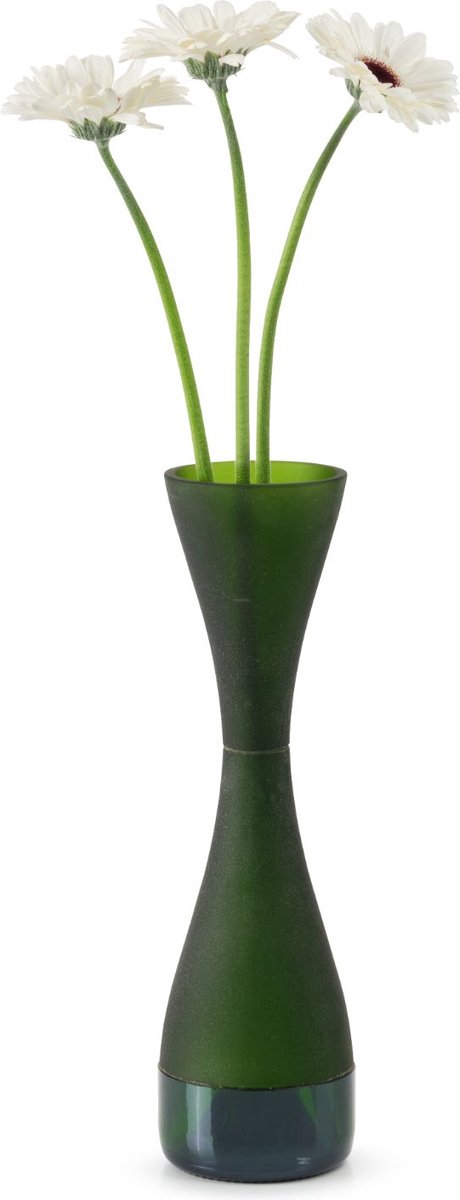 IWAS vaas 'Elegance' - Olijf - Upcycled - Handgemaakt