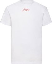 T-SHIRT VELVET RED JADORE WHITE (L)