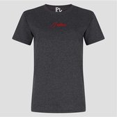 T-SHIRT JADORE VELVET RED - VINTAGE GREY (L)