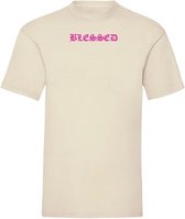 T-shirt Blessed pink - Off white (M)